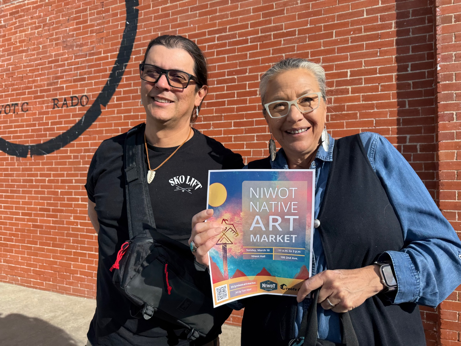 Tom Myer at a Native arts event
